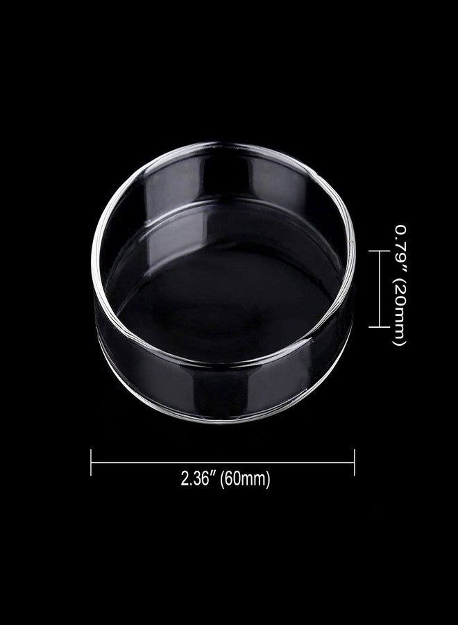 WEAVERBIRD 60mm Aquarium Shrimp Feeder Dish Glass Fish Tank Feeding Bowls Round Clear Dishes Tray - Image 2